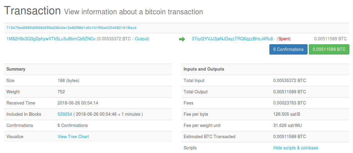 blockchain transaction screenshot