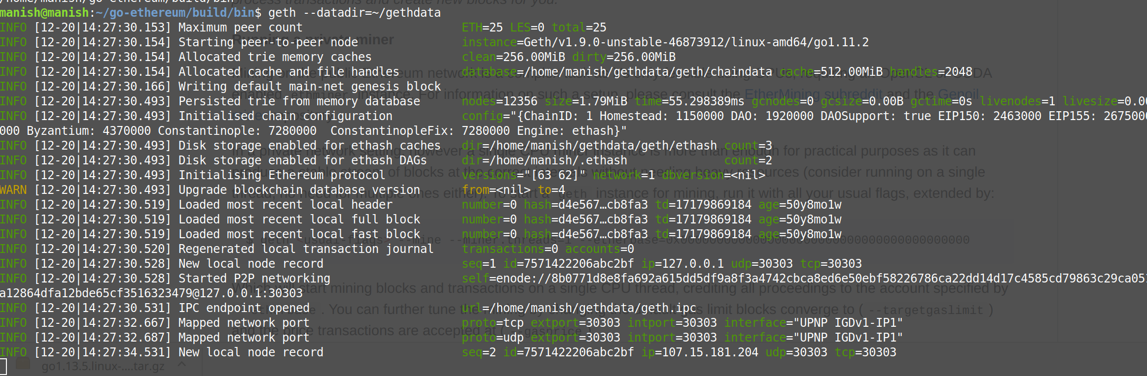 ethereum light node