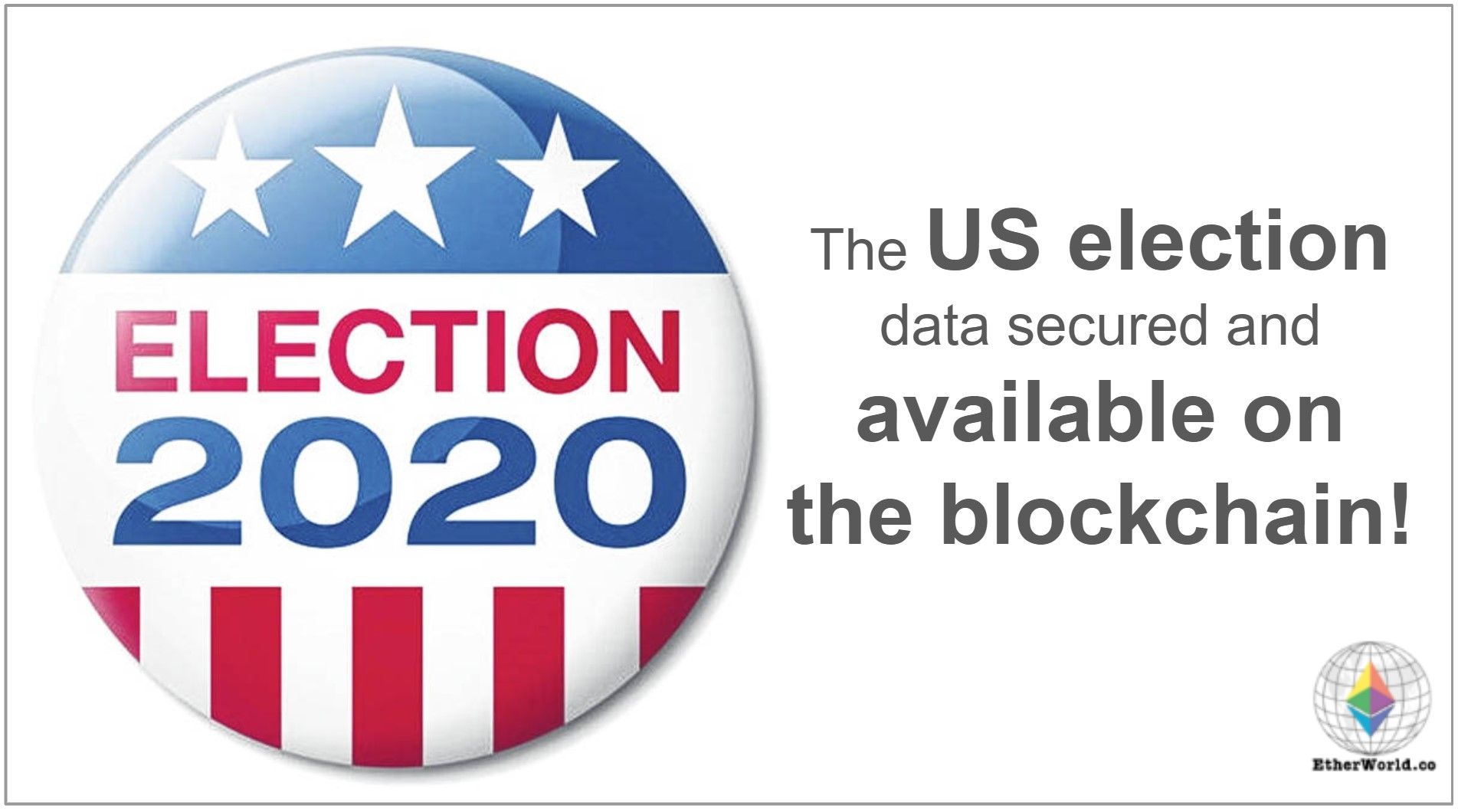 The US election data secured and available on blockchain by Chainlink!