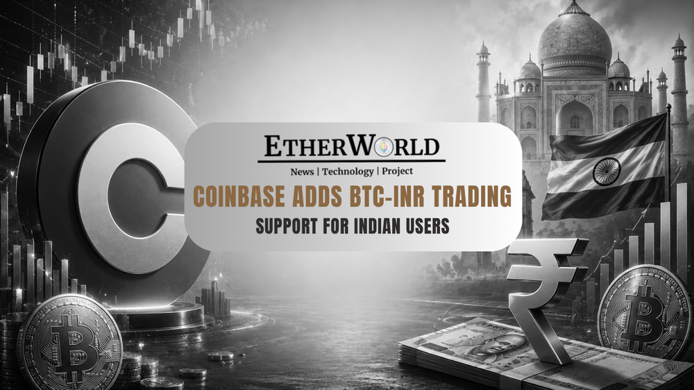 Coinbase Adds BTC-INR Trading Support for Indian Users