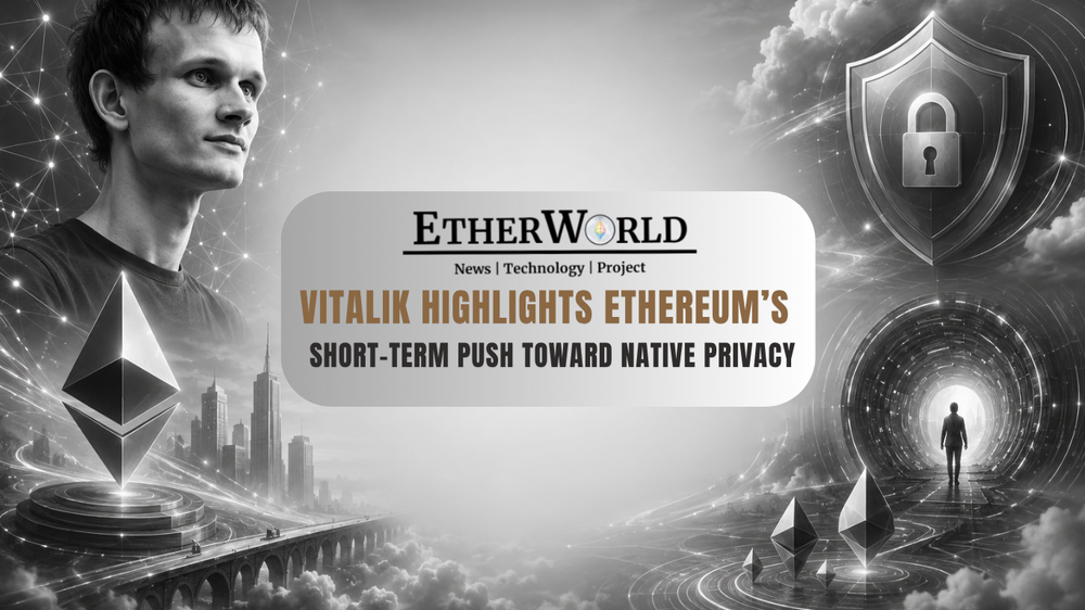 Vitalik Highlights Ethereum’s Short-Term Push Toward Native Privacy