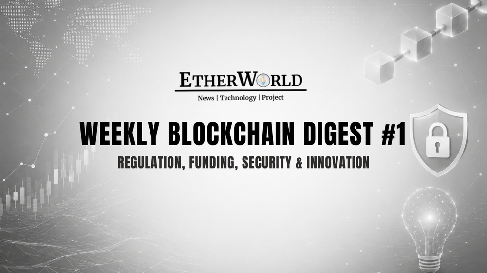 Weekly Blockchain Digest #1: Regulation, Funding, Security & Innovation