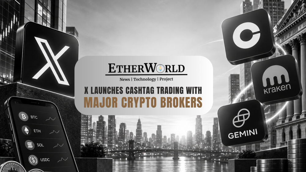 X Launches Cashtag Trading With Coinbase, Kraken, & Major Brokers