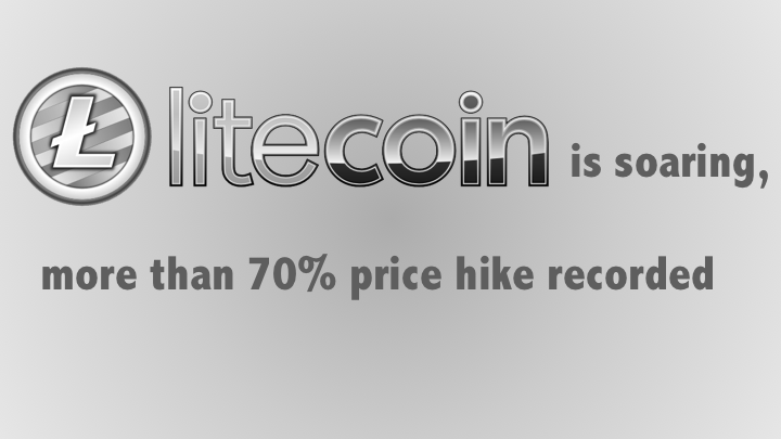 Litecoin is soaring, more than 70% price hike recorded