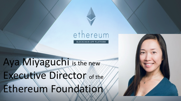 Aya Miyaguchi new Executive Director of  Ethereum Foundation