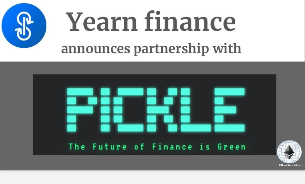 Yearn.finance announces partnership with Pickle