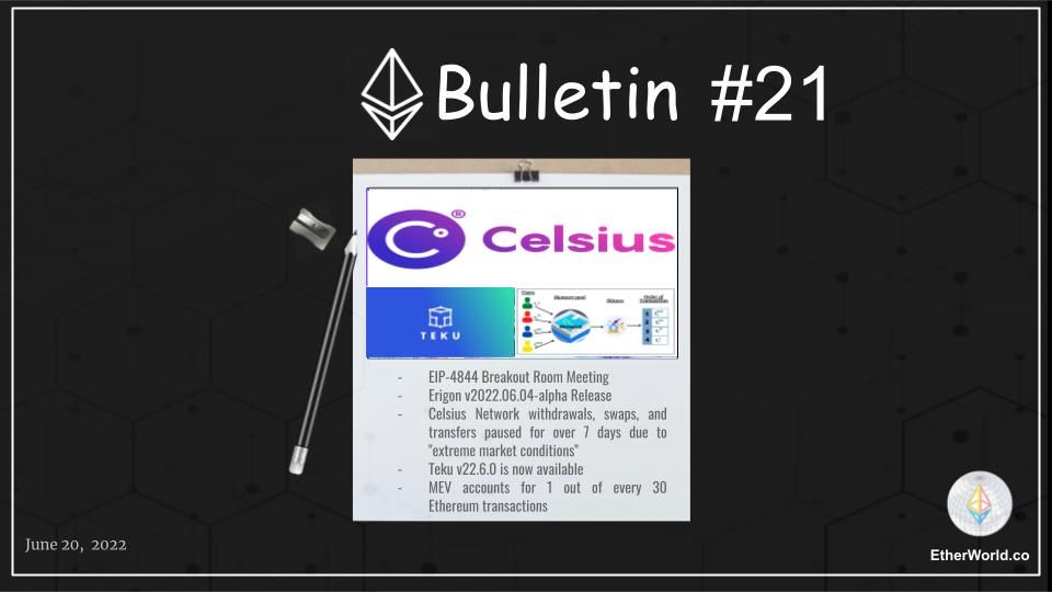 Ethereum Bulletin #21