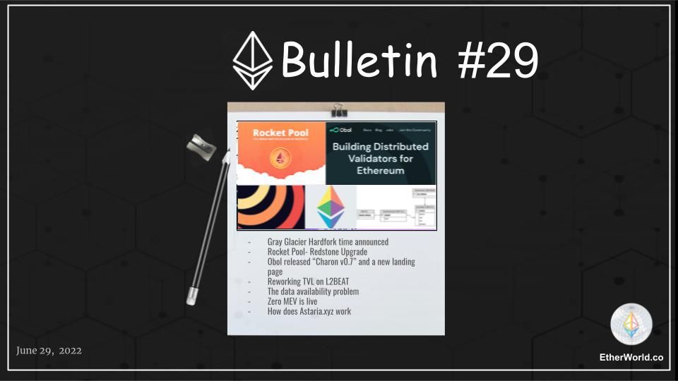 Ethereum Bulletin #29