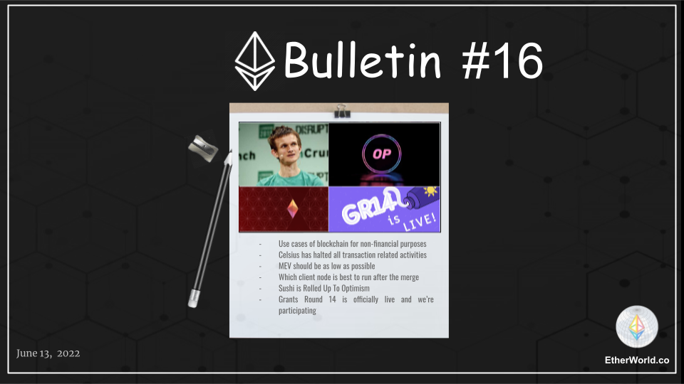 Ethereum Bulletin #16