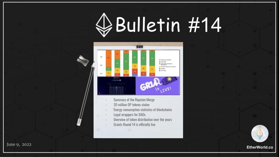 Ethereum Bulletin #14