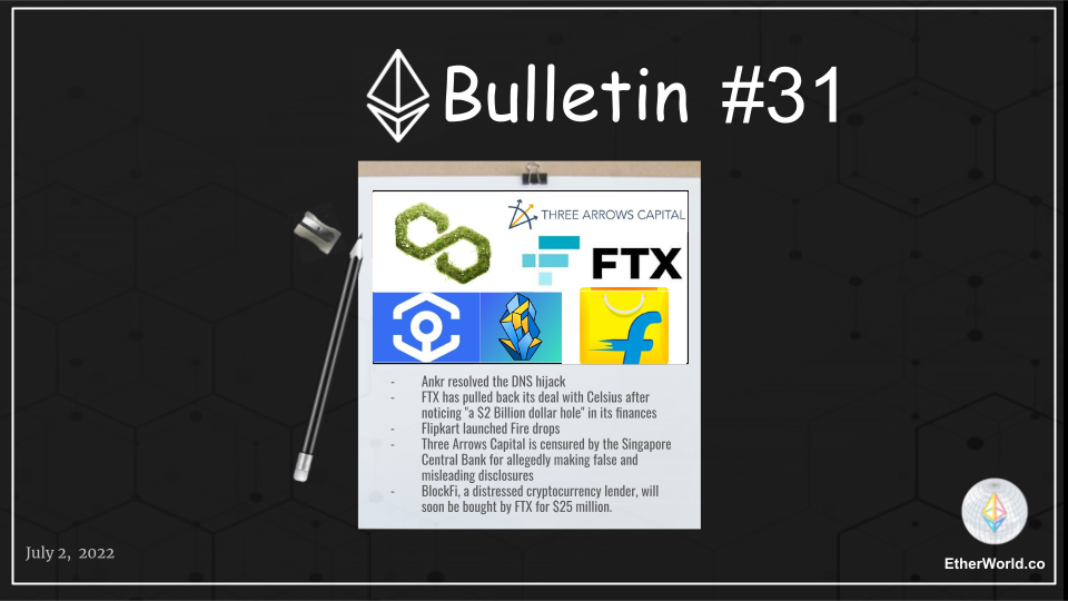 Ethereum Bulletin #31