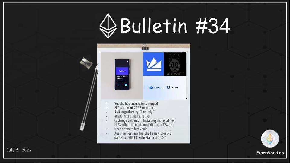 Ethereum Bulletin #34
