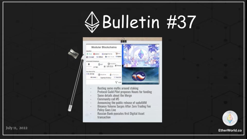 Ethereum Bulletin #37