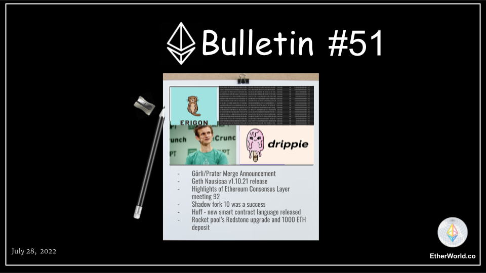 Ethereum Bulletin #51