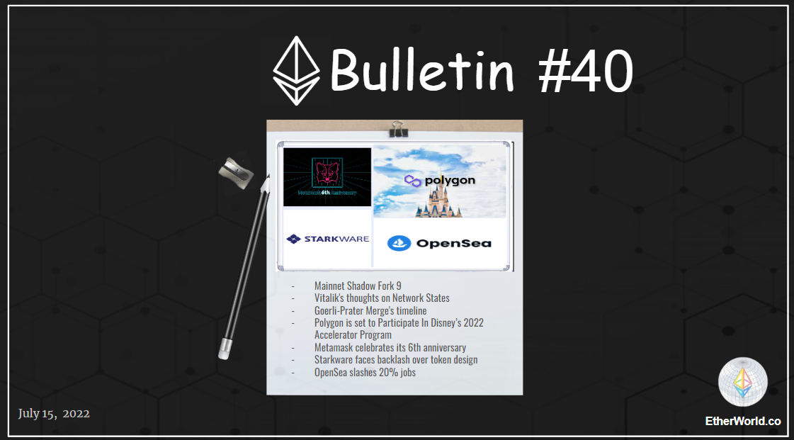 Ethereum Bulletin #40