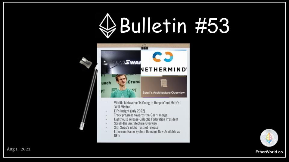 Ethereum Bulletin #53