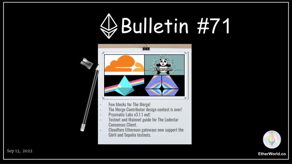 Ethereum Bulletin #71