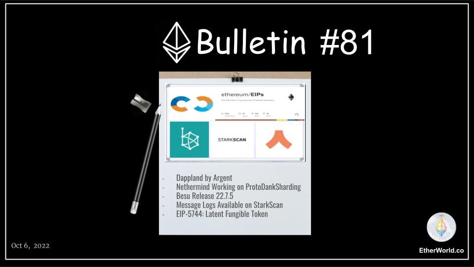 Ethereum Bulletin #81