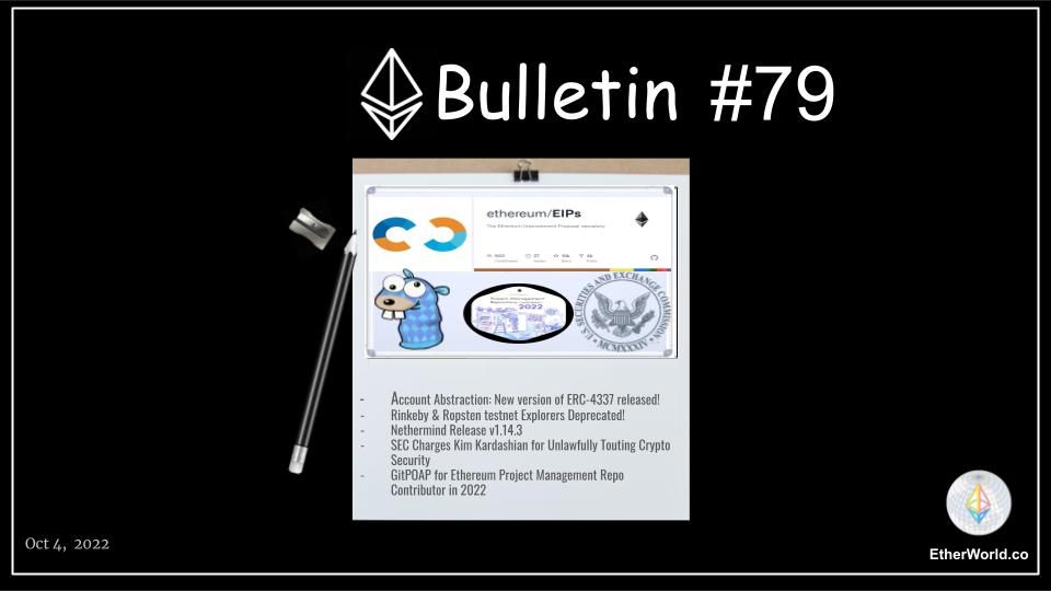 Ethereum Bulletin #79