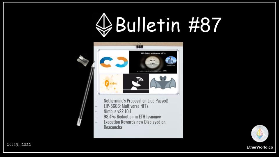 Ethereum Bulletin #87
