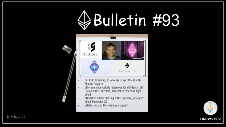 Ethereum Bulletin #93