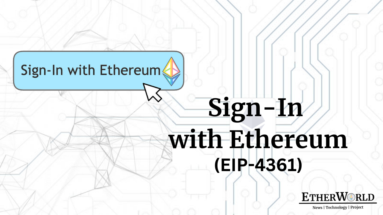 Sign-In with Ethereum: EIP-4361