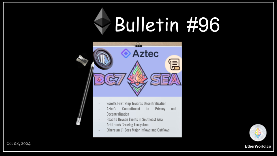 Ethereum Bulletin #96: Developments in the Ethereum and Crypto Space