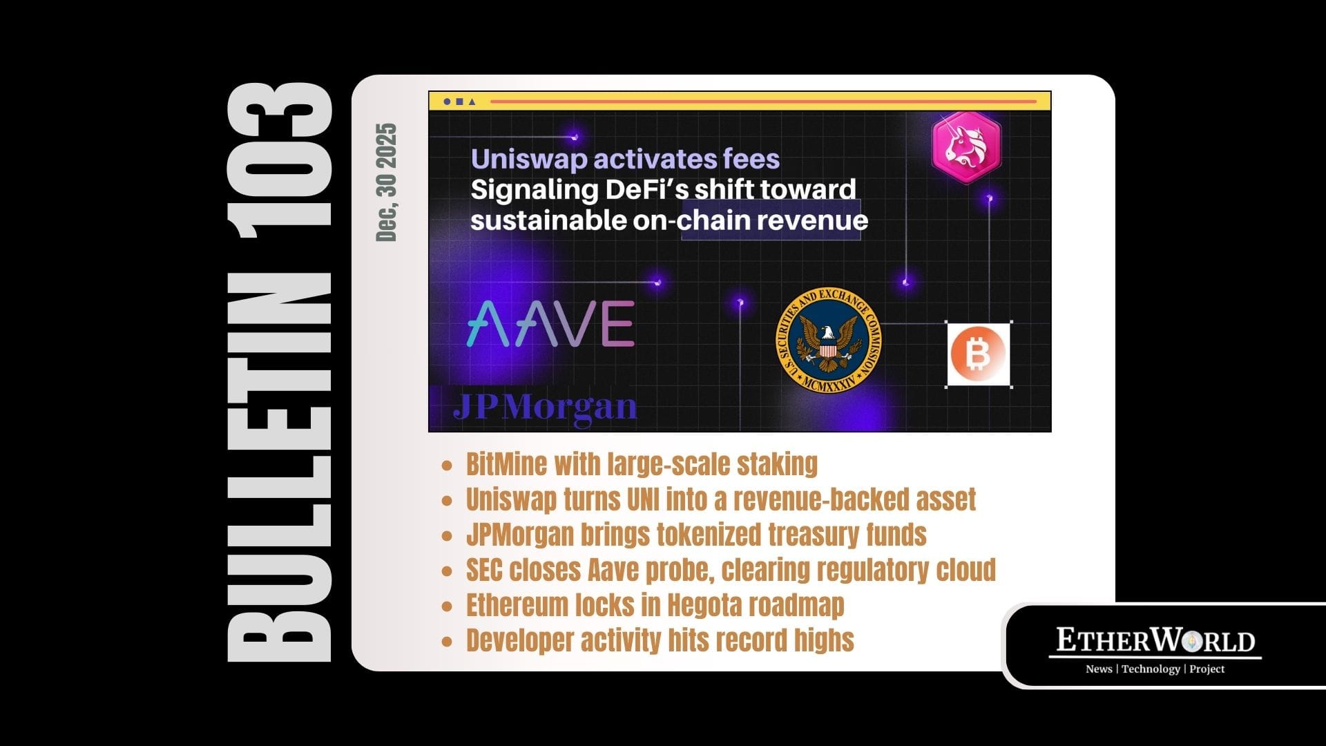 EtherWorld Bulletin — Edition #103