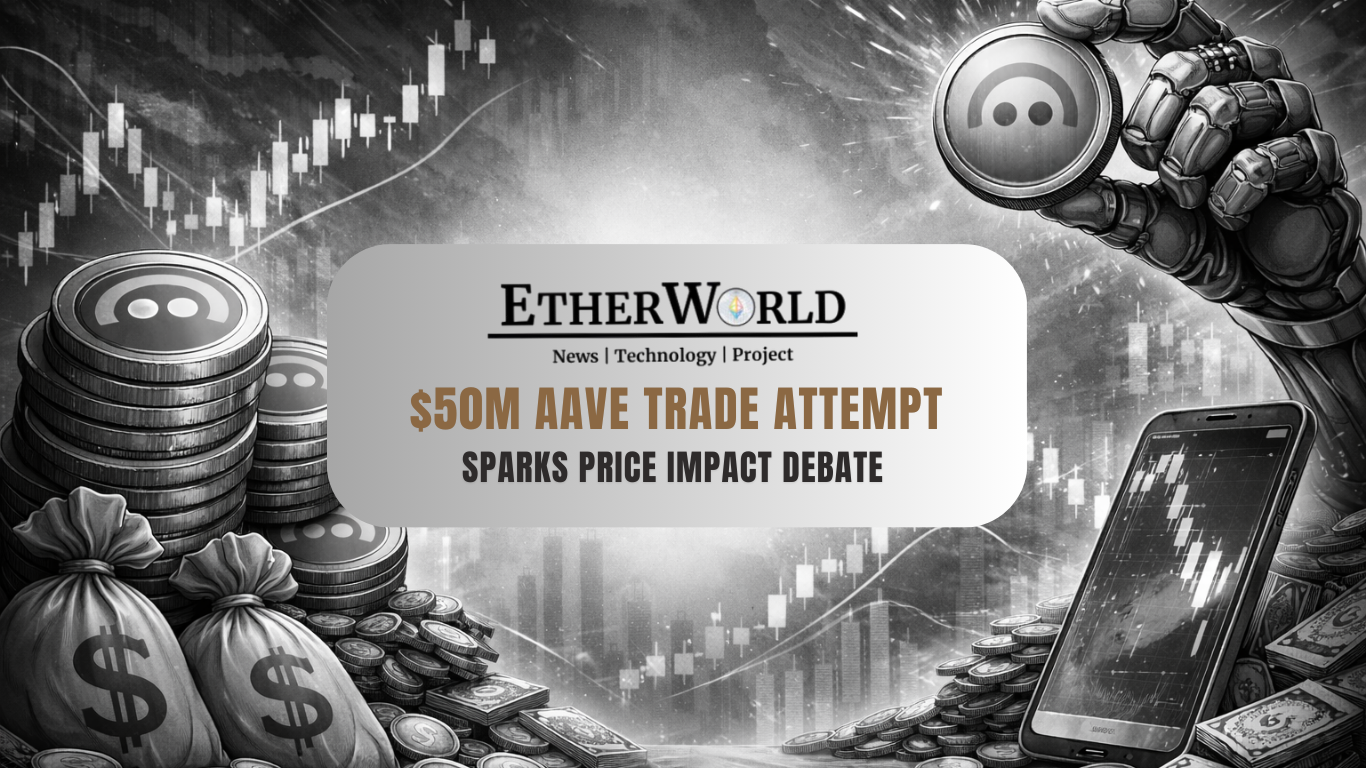 $50M AAVE Trade Attempt Sparks Price Impact Debate