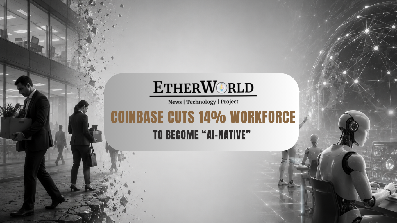 Coinbase Cuts 14% Workforce to Become “AI-Native”