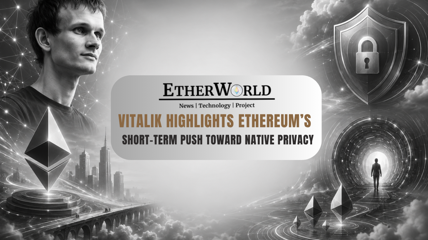 Vitalik Highlights Ethereum’s Short-Term Push Toward Native Privacy