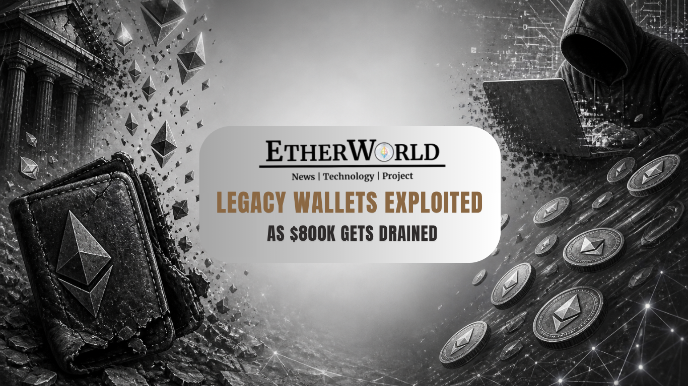 Legacy Ethereum Wallets Exploited as $800K Gets Drained