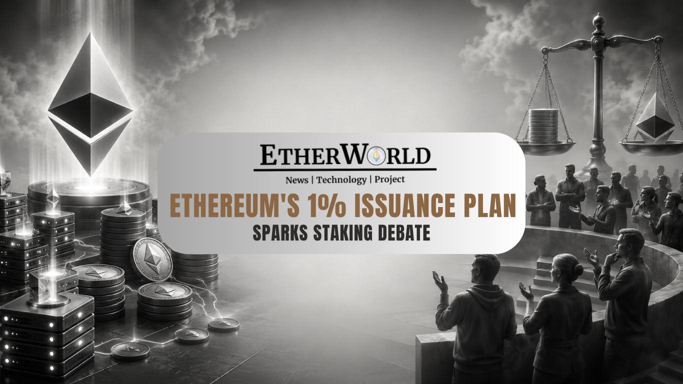 Ethereum's 1% Issuance Plan Sparks Staking Debate