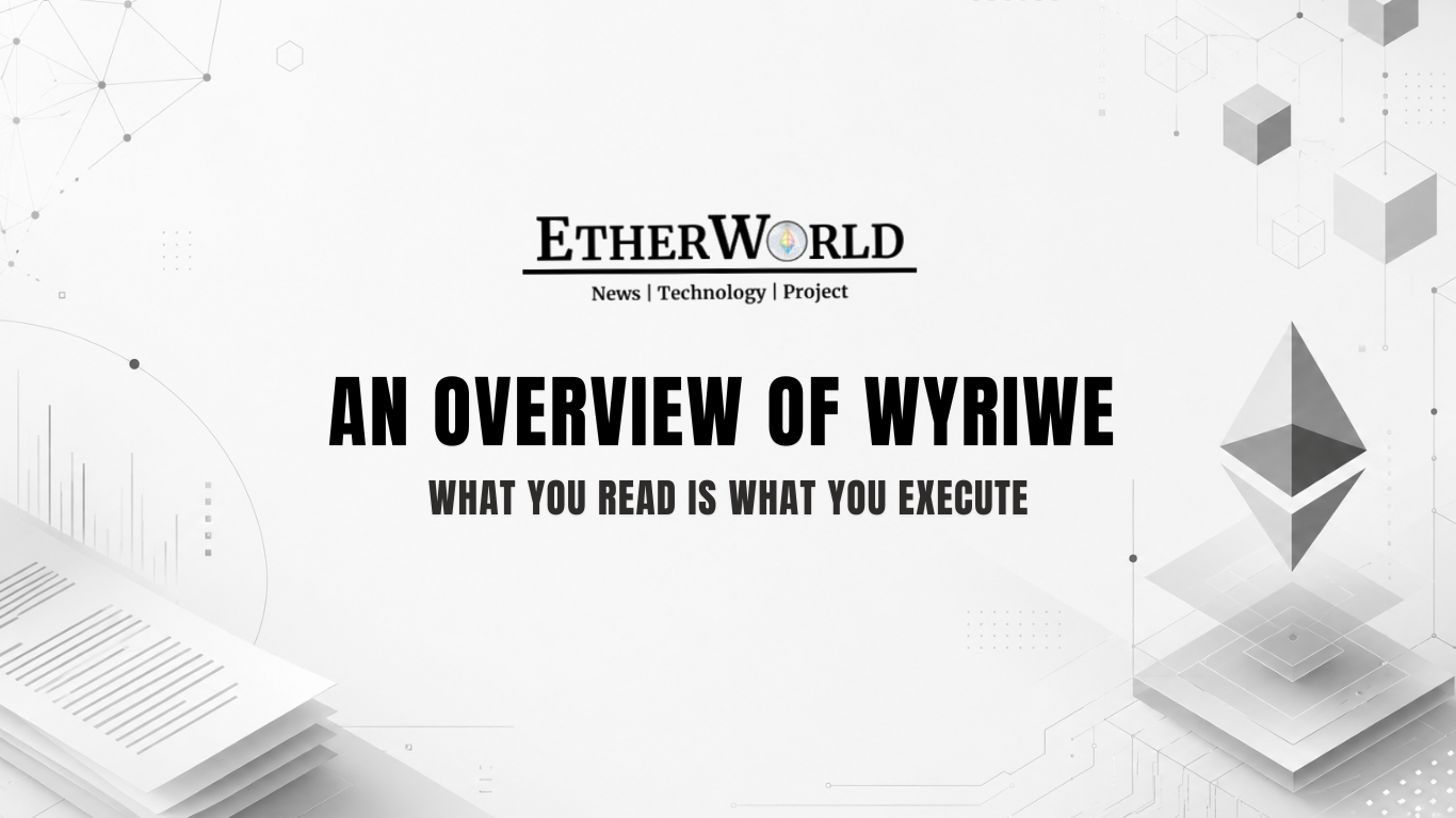 An Overview of WYRIWE (What You Read Is What You Execute)