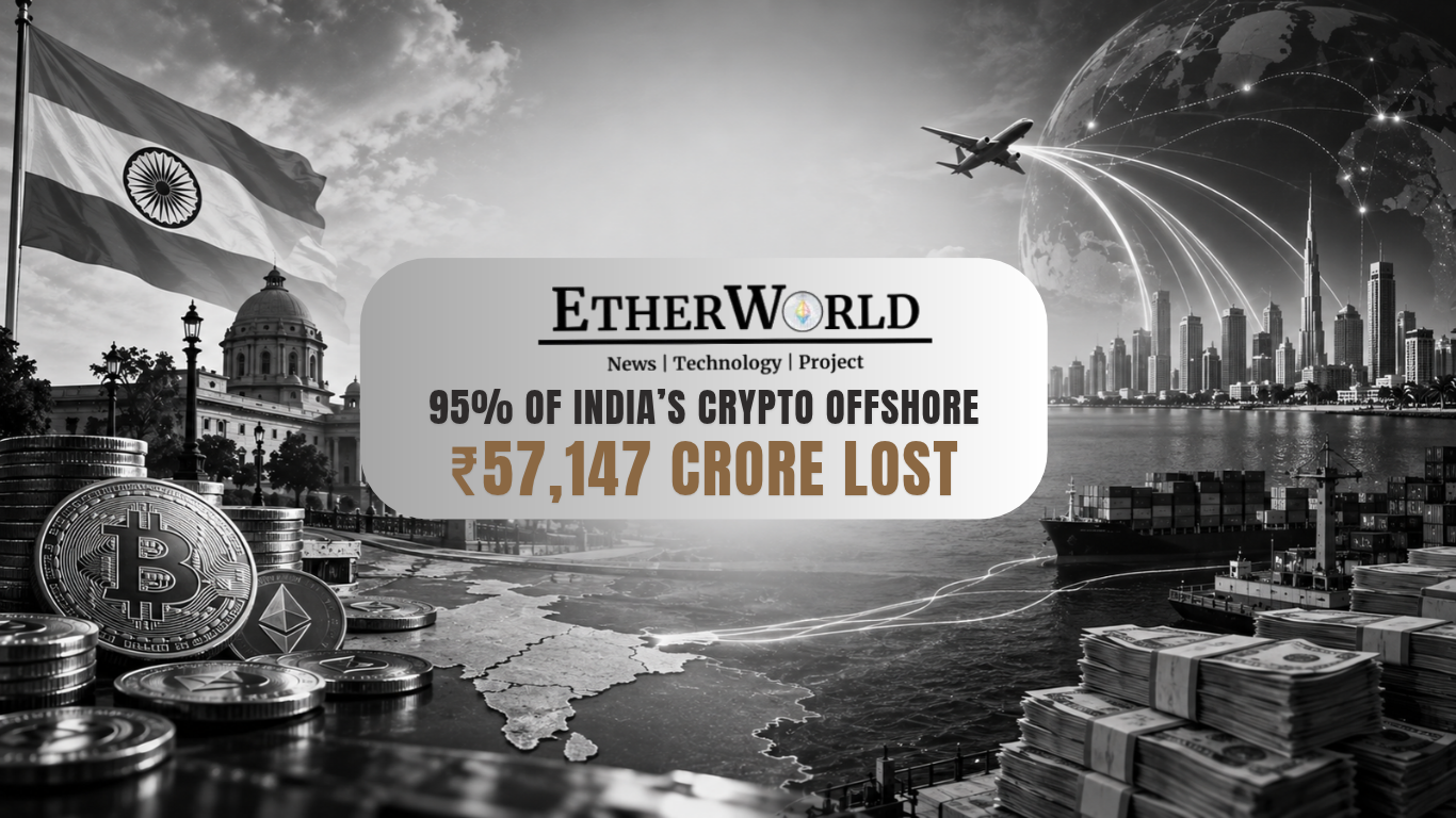 95% of India’s Crypto Offshore, ₹57,147 Crore Lost?