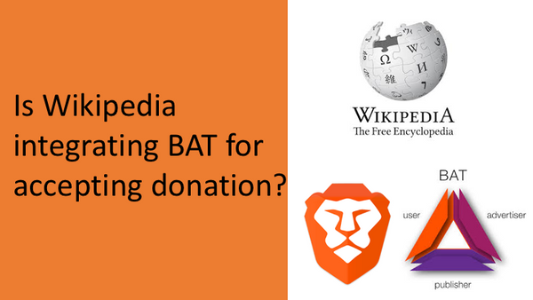 Is Wikipedia integrating BAT for accepting donation?