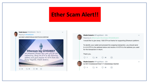 Ether Scam Alert!!