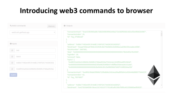 Introducing web3 commands to browser