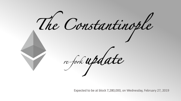 The Constantinople re-fork update