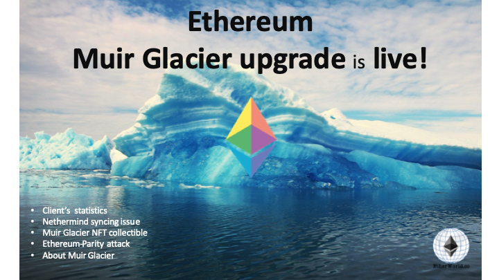 Ethereum Muir Glacier upgrade is live!