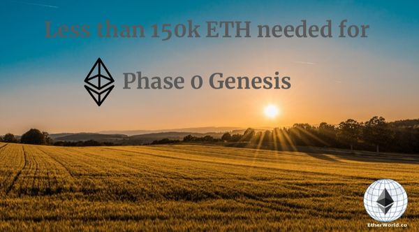 Less than 150k ETH required for Phase0 genesis