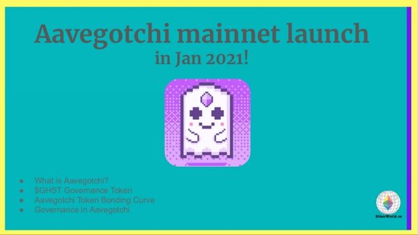 Aavegotchi mainnet launch in Jan 2021!