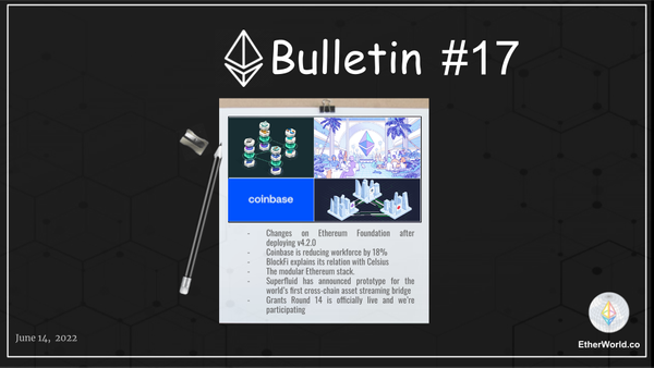 Ethereum Bulletin #17