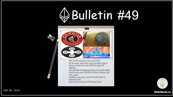 Ethereum Bulletin #49