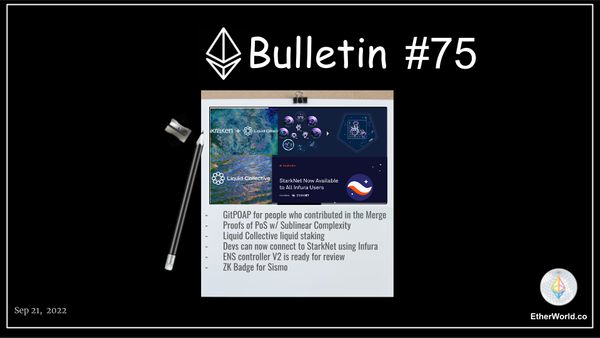 Ethereum Bulletin #75