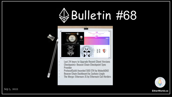 Ethereum Bulletin #68