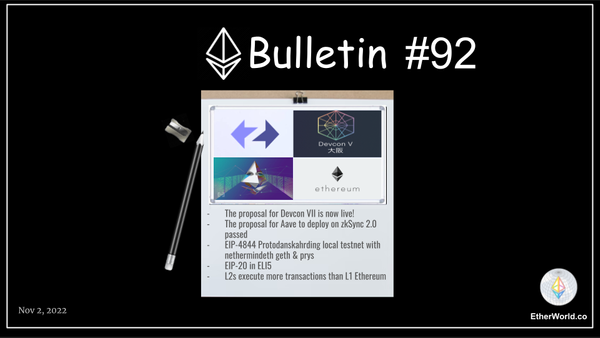 Ethereum Bulletin #92