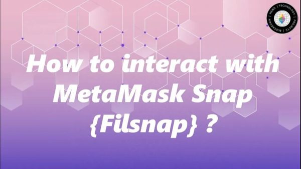 How to Interact with MetaMask Filsnap?