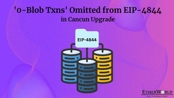 '0-Blob Txns' Omitted from EIP-4844 in Cancun Upgrade