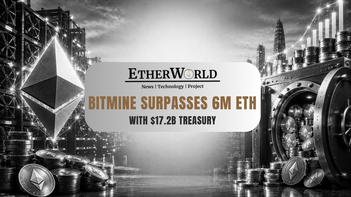 BitMine Surpasses 6M ETH With $17.2B Treasury